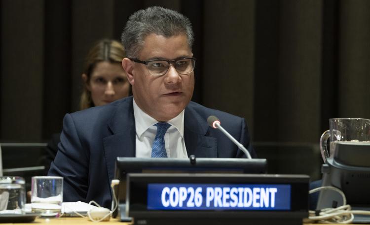 Alok Sharma, presidente COP26. Créditos UN Media