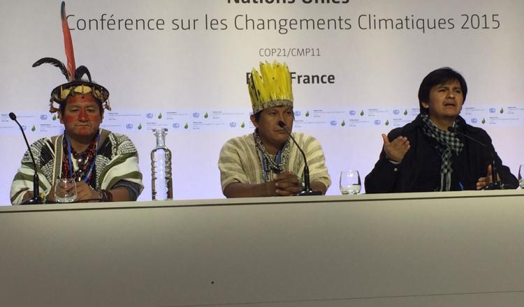 Las comunidades amazónicas también trajeron su voz a la COP21.