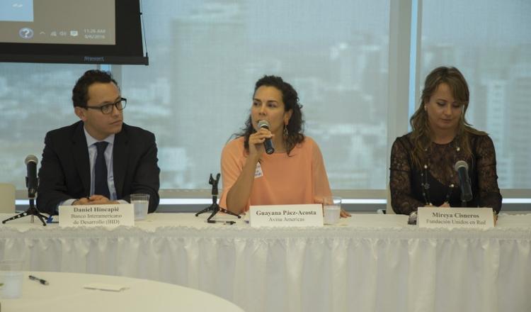 Guayana Páez expuso junto con Daniel Hincapié, Especialista de Alianzas del BID y Mireya Cisneros, Presidenta de Unidos en Red en el Conversatorio: Inversión para el desarrollo sostenible de América Latina