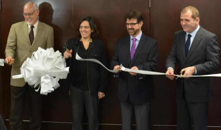 Mariano Montero, Fundación FEMSA; Verónica Zavala, representante BID en México; Manuel Zertuche, Decano de la Escuela de Ingeniería y Ciencias y Jürgen Mahlknecht, Director del Centro del Agua para América Latina y el Caribe